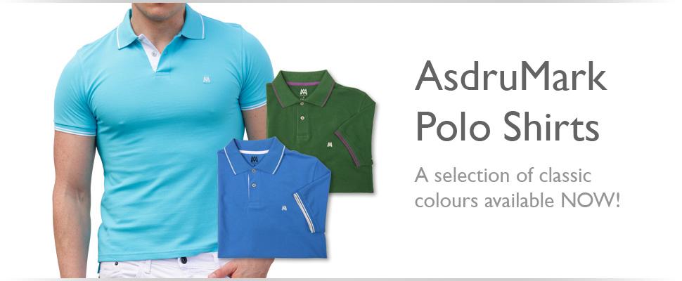 AsdruMark 'Classic' Slim Fit Polo Shirts for Men
